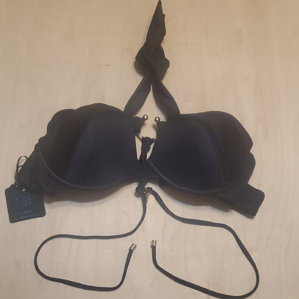 Honey Birdette RAVA 36F Black Bikini Swimwear
